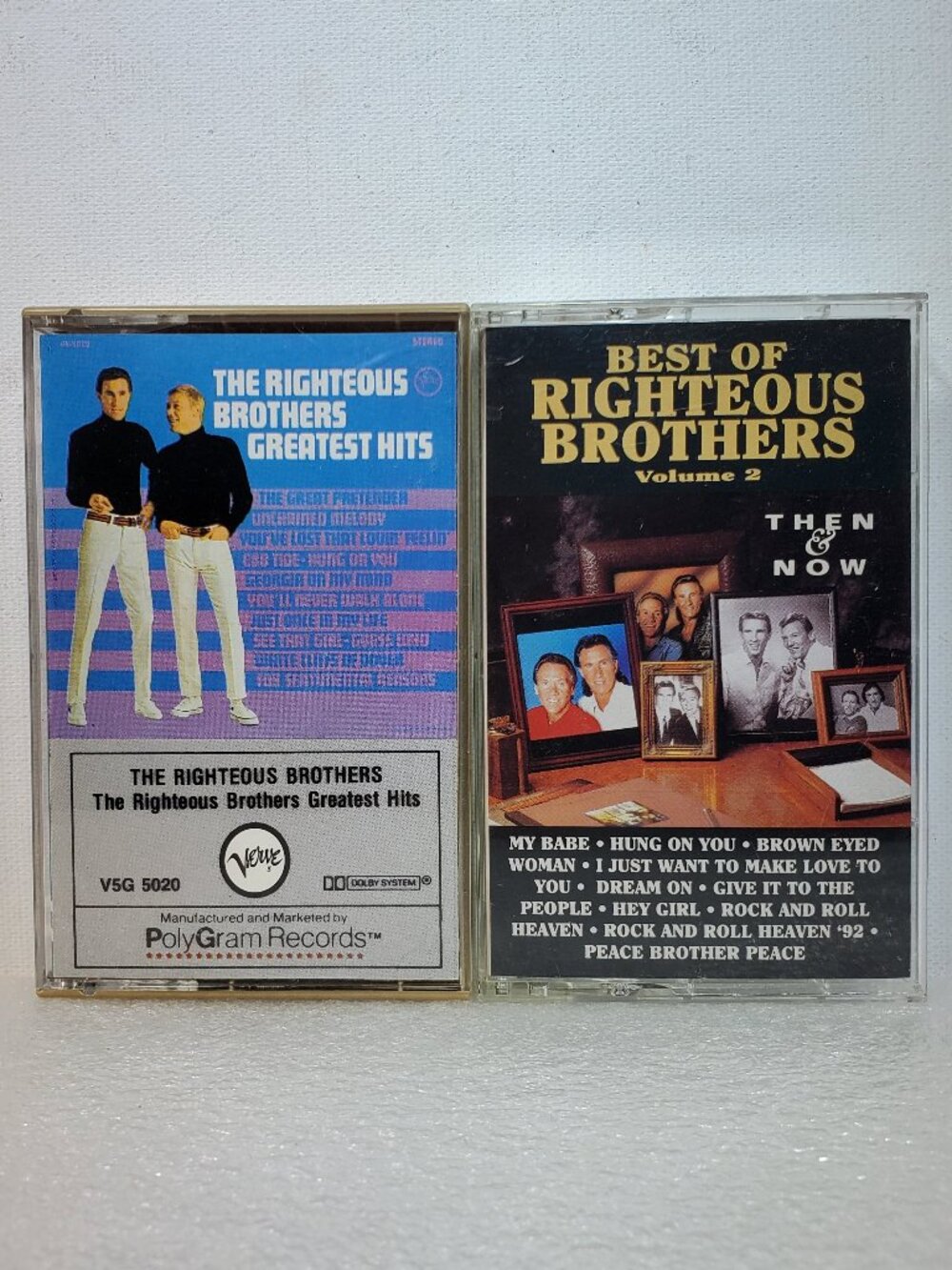 VINTAGE RIGHTEOUS BROTHERS CASSETTE TAPES...1991...CURB AND POLYGRAM RECORDS